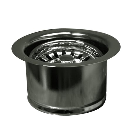 Whitehaus 3.5" Waste Disposer Trim W/ Matching Basket Strainer For Deep Sinks, Ch WH202-C